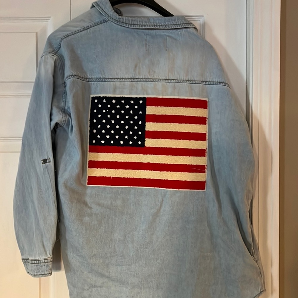 Jean shirt American flag